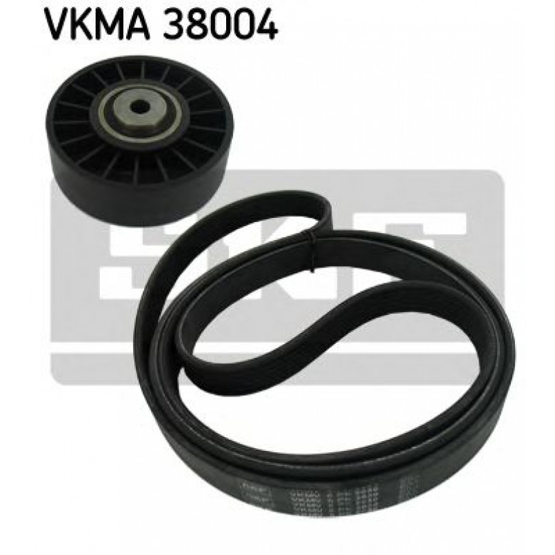 VKMA 38004 SKF Комплект доріжкового ремня (ролик, ремінь)